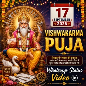 17 September Vishwakarma Puja 2026 Whatsapp Status Video