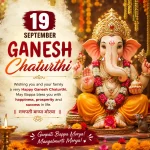 19 September Ganesh Chaturthi Whatsapp Status Video