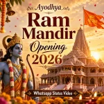 Ayodhya Ram Mandir Opening 2026 Whatsapp Status Video