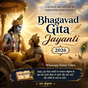 Bhagavad Gita Jayanti 2026 Whatsapp Status Video