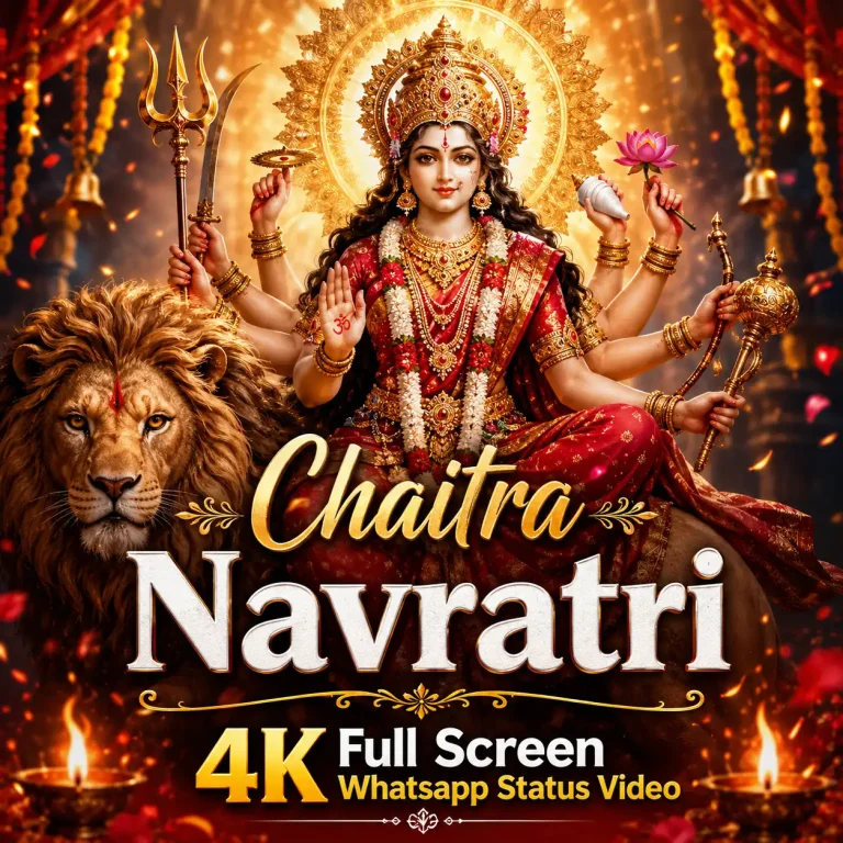 Chaitra Navratri 4K Full Screen Whatsapp Status Video