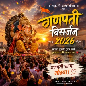 Ganpati Visarjan 2026 Whatsapp Status Video