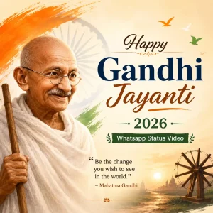 Happy Gandhi Jayanti 2026 Whatsapp Status Video