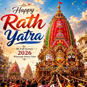 Happy Rath Yatra 4K Full Screen 2026 Whatsapp Status Video