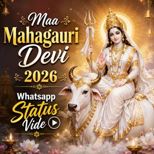 Maa Mahagauri Devi 2026 Whatsapp Status Vide