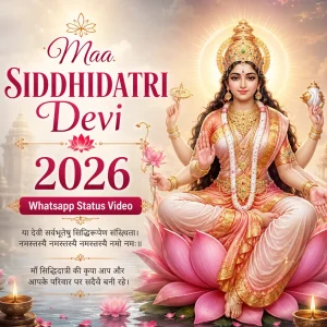 Maa Siddhidatri Devi 2026 Whatsapp Status Video