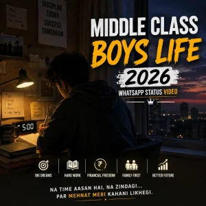 Middle Class Boys Life 2026 Whatsapp Status Video