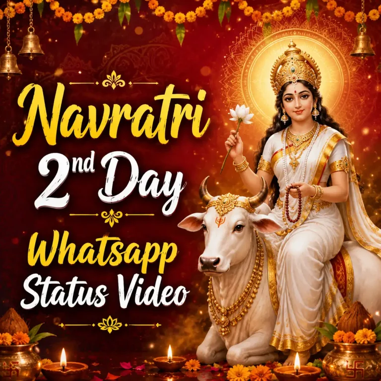 Navratri 2nd Day Whatsapp Status Video
