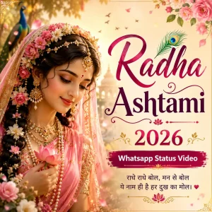 Radha Ashtami 2026 Whatsapp Status Video