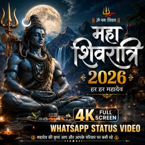 Maha Shivratri 2026 4K Full Screen Whatsapp Status Video