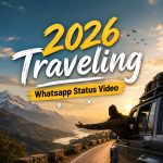 make a 1:1 picture "2026 Traveling Whatsapp Status Video" and wrote it on the picture