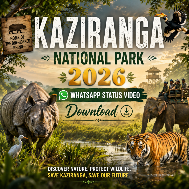 Kaziranga National Park 2026 Whatsapp Status Video Download