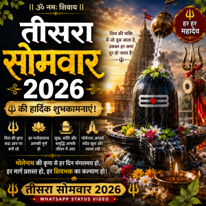 Third Somwar 2026 Whatsapp Status Video