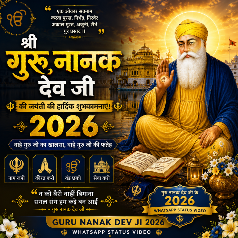 Guru Nanak Dev Ji 2026 Whatsapp Status Video