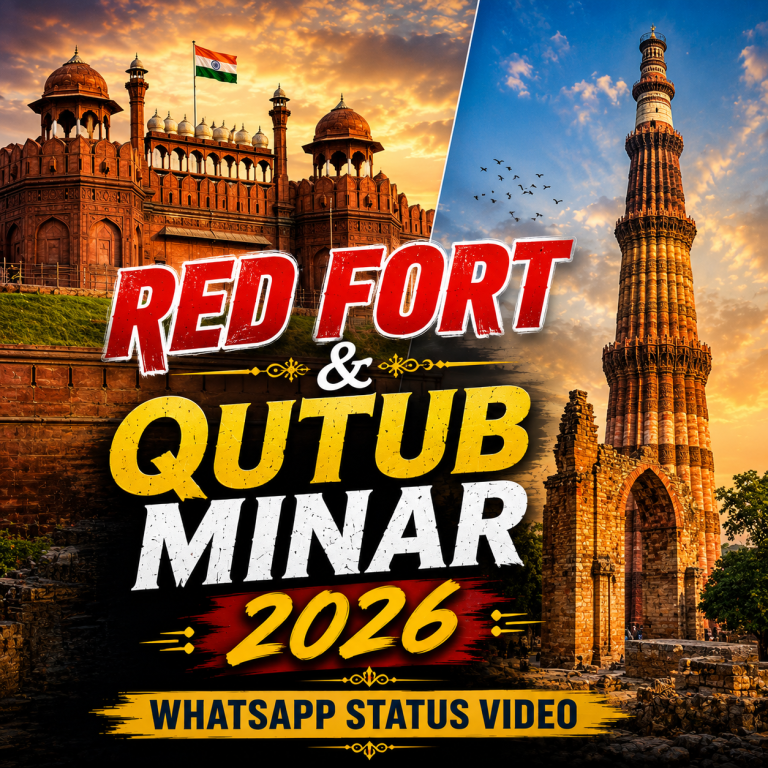 Red Fort & Qutub Minar 2026 Whatsapp Status Video