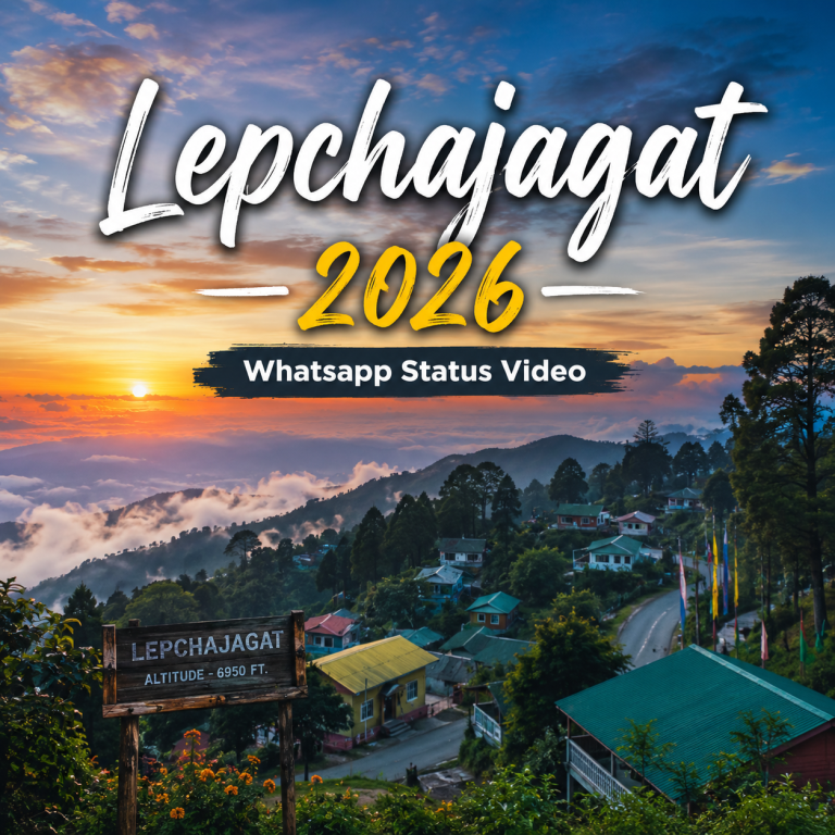 make a 1:1 Picture "Lepchajagat 2026 Whatsapp Status Video" and wrote it on the picture