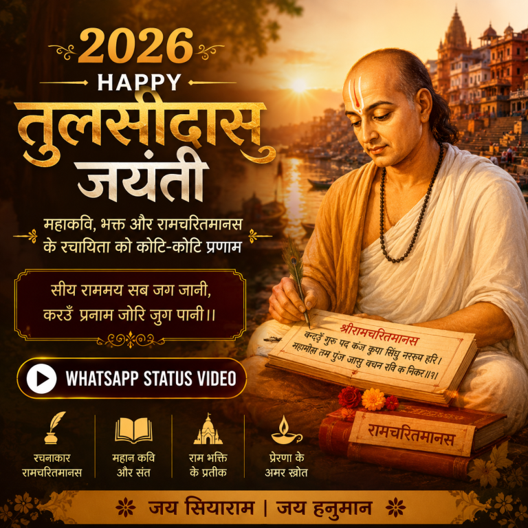 2026 Happy Tulsidas Jayanti Whatsapp Status Video