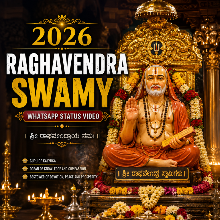 Raghavendra Swamy 2026 Whatsapp Status Video