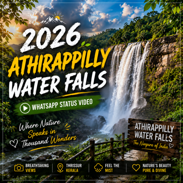 Athirappilly Water Falls 2026 Whatsapp Status Video