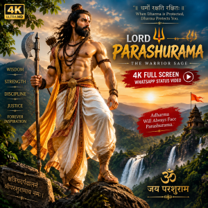 4K Full Screen Lord Parashurama Whatsapp Status Video