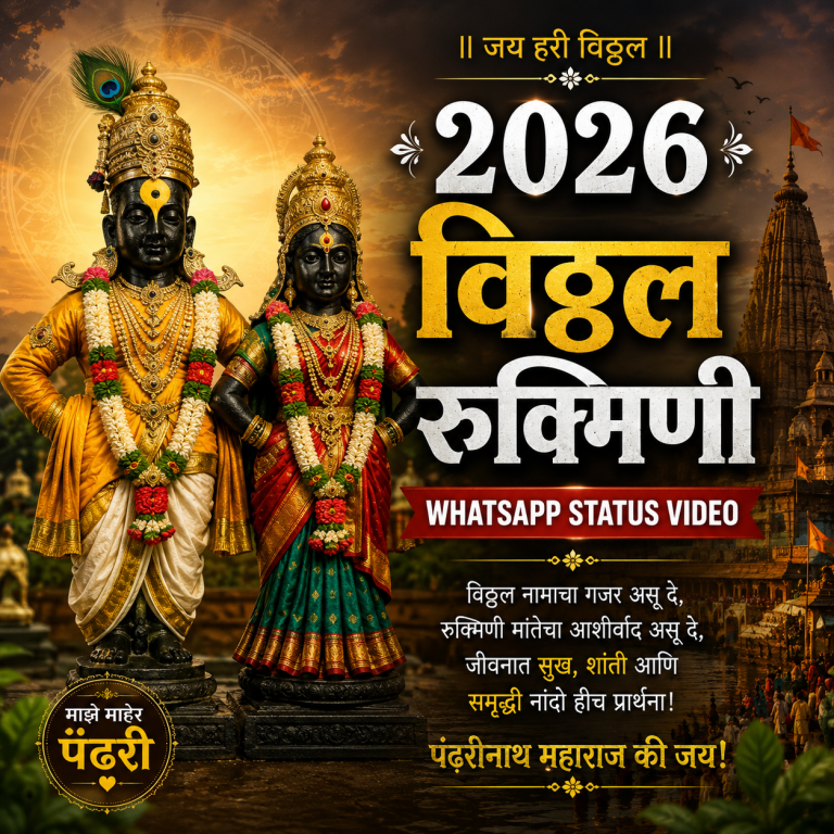 2026 Vitthal Rukmini Whatsapp Status Video