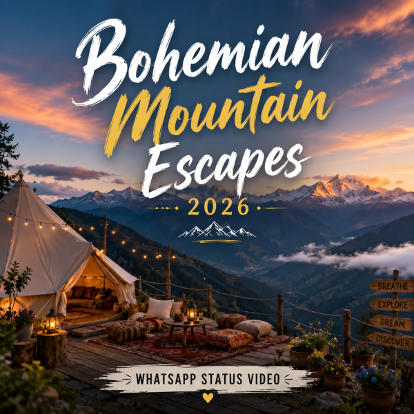 Bohemian Mountain Escapes 2026 Whatsapp Status Video