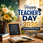 2026 Happy Teacher’s Day Status Video