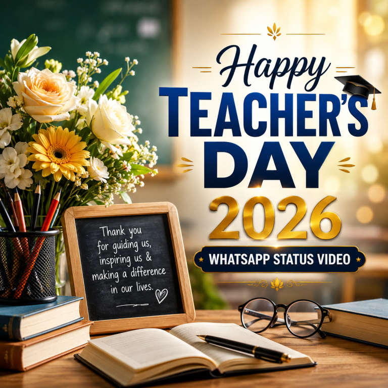 2026 Happy Teacher’s Day Status Video